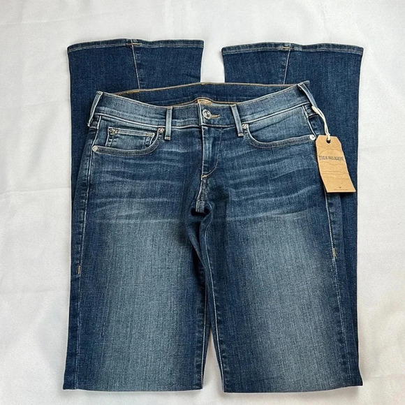 NWT‎ True Religion Joey Flare Flaps Jean Size 27 - Picture 2 of 16